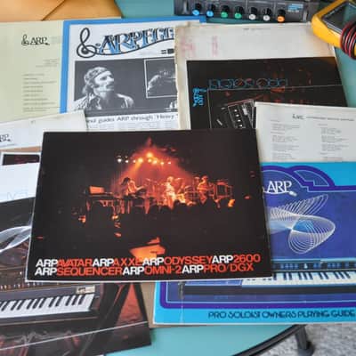 Arp synthesizer vintage catalog booklet brochure.1977 Package of stuff 2600 + 1977 image 2