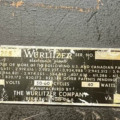 Wurlitzer 200 1972 - Black image 4