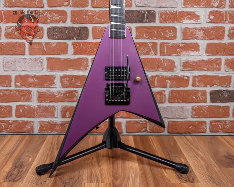Jackson USA Custom Shop RR1 Rhoads Purple w/ Black Bevels 1986 w/Hard Shell Case image 1
