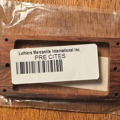 Luthiers Merchantile EHRSMR - NOS - Madagascar Rosewood Short Humbucker Pickup Ring image 2