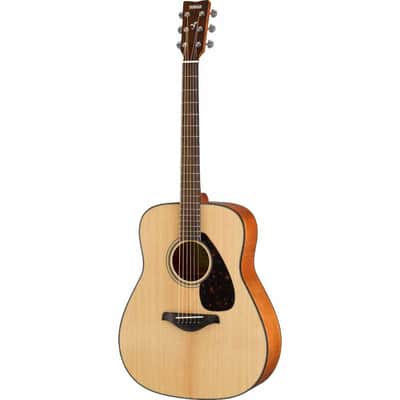 Yamaha FG800J Solid-Top Dreadnought Acoustic Guitar - Natural image 3