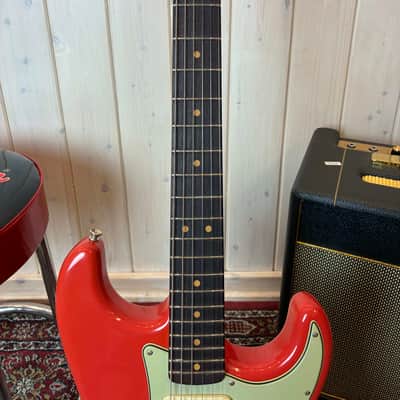 Fender Limited Edition Custom Shop 1963 Stratocaster Journeyman Relic RW 2025 - Aged Fiësta Red image 3
