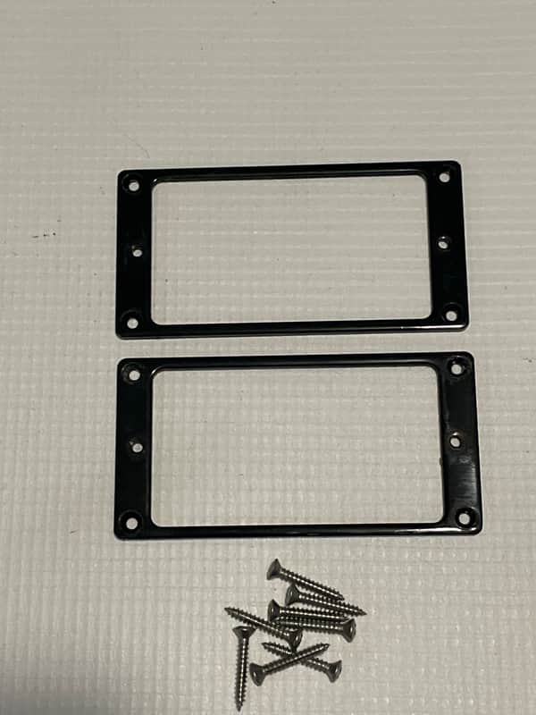 2000's Korean Ibanez S520EX S Series Guitar Black Humbucker Pickup Mounting Ring Set image 1