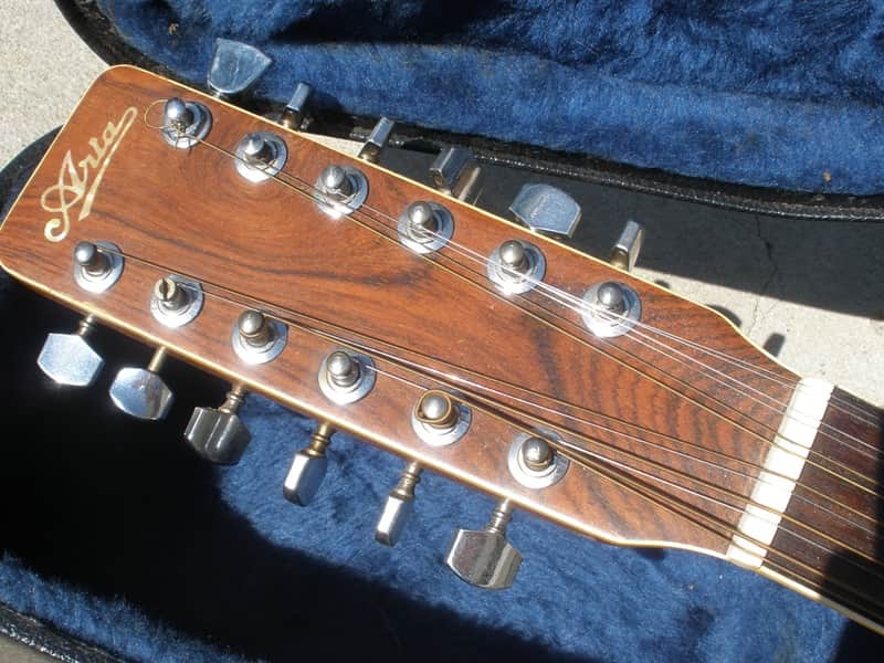 Vintage 1970's Aria Model 9414 12 String Acoustic Guitar w