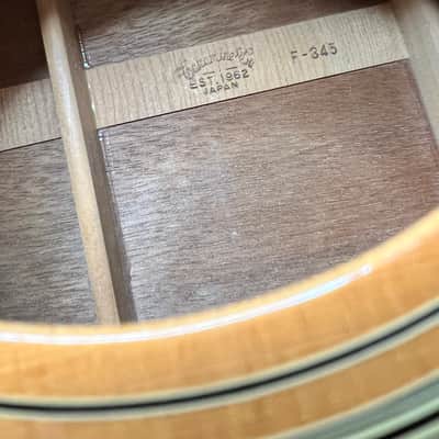 Takamine F-345 (Lawsuit Era) 1978 - Natural MIJ w/ Gator Case (GC-Jumbo) image 8
