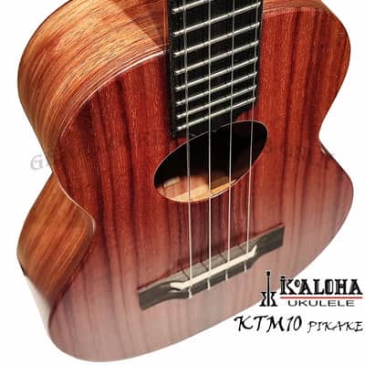 KoAloha KTM-10 Pikake all solid hawaiian low g string handmade ukulele tenor ukulele image 9