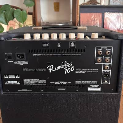 Fender Rumble 100 V3 100-Watt 1x12 Bass Combo 2015 - Present - Black image 5