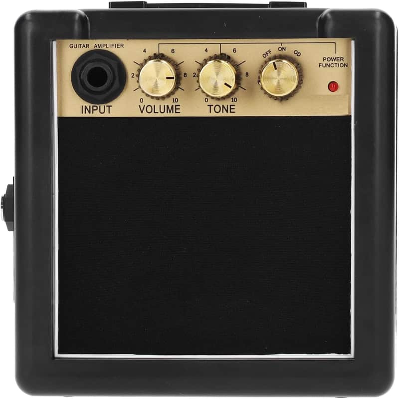 Guitar Amplifier, 3W Portable Electric Guitar Amp Mini Speaker with Headphone Jack Musical Instrument Accessories for Practice image 1