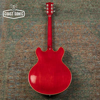 1979 Gibson ES-335 Dot neck, patent number pickups, factory stop tail w/ case image 4