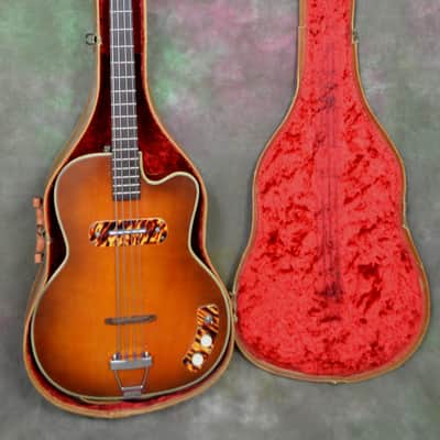 Vintage Kay K162 Howlin' Wolf Bass Guitar w/Case image 2