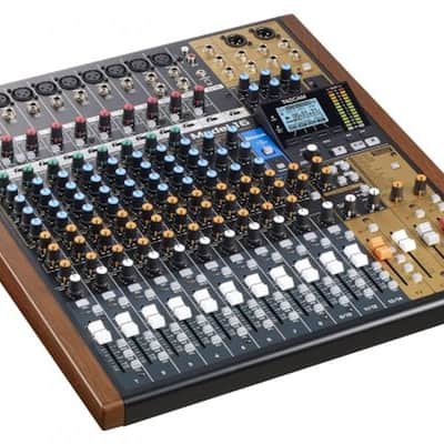 TASCAM Model 16 Multitrack Recorder / Mixer / Audio Interface 2019 - Present - Black with Wood Cheeks image 5