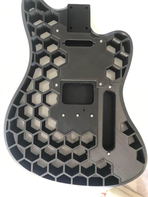Custom 3D-Printed Guitar Body image 1