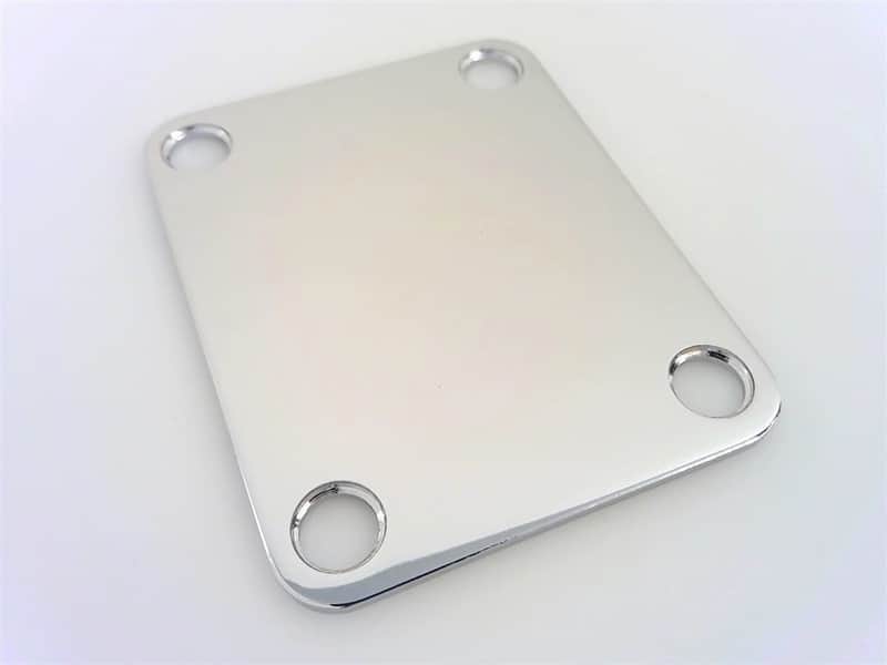 True Custom Shop® GOTOH Chrome  Neck Plate for Fender Strat  Tele and Bass Guitars image 1