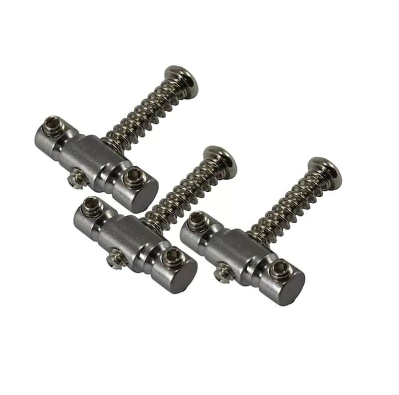 Compensated Telecaster Saddle - Steel - 1/4" Offset Barrel - Set of 3 image 1