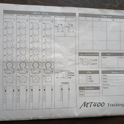 Yamaha MT400 4 track Manual image 2