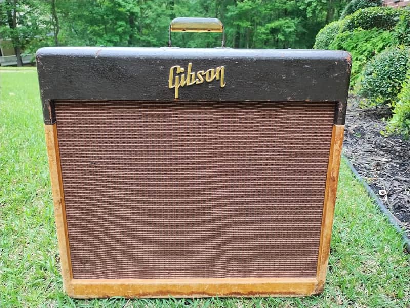 Gibson GA-30 15-Watt 12"/8" Guitar Combo 1954 - 1959 - Two-Tone Brown & Tweed image 1