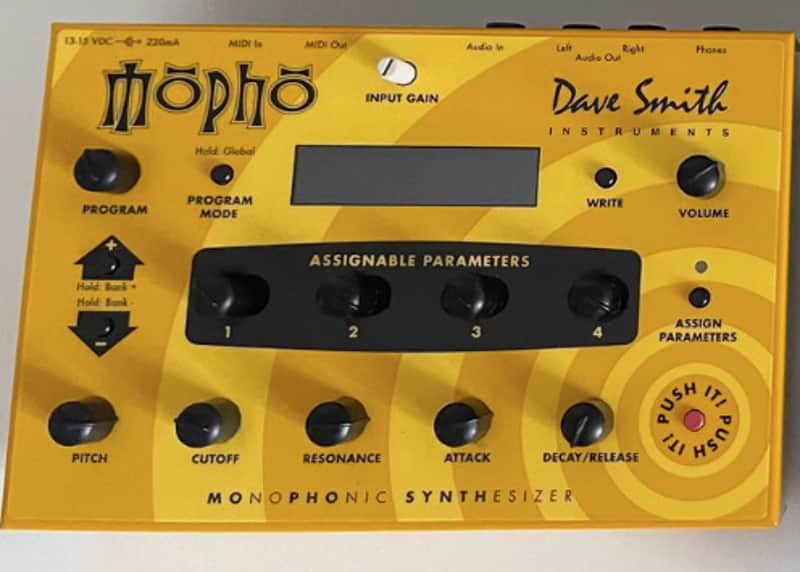 Dave Smith Instruments Mopho Desktop Monophonic Synthesizer 2008 - 2016 - Yellow image 1