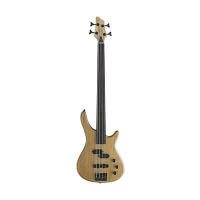 Stagg BC300FL-NS Fusion Solid Alder Body Hard Maple Bolt-On Neck Fretless 4-String Bass Guitar image 3