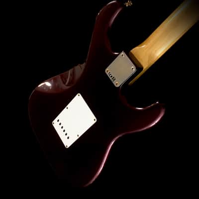 LEFTY! Custom Vintage Relic NOS Red Metallic ST72 Reverse Gold Hardware Gibson Conversion 24.75” Scale HSC image 17