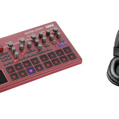 Korg Electribe ESX Red w/ Audio-Technica ATH-M20x Headphones Bundle