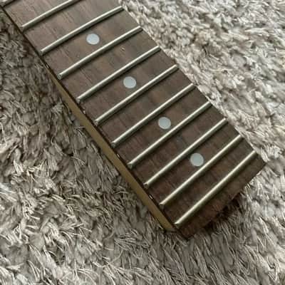 Black Maple Wood Electric Guitar Neck, 22 Frets image 4