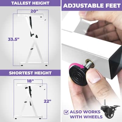 Liquid Stands Piano Keyboard Stand - Z Style Adjustable and Portable Heavy Duty Music Stand for Kids and Adults (White) image 3