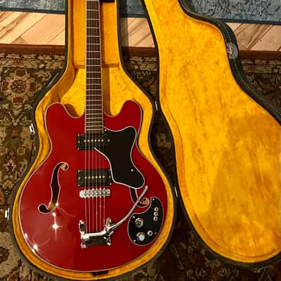 1966 Mosrite Celebrity Hollow Body - Restored to Perfection! Sexy Time Red image 7