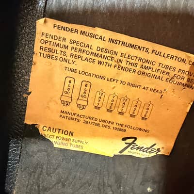 Fender 75 1x15 75-Watt Vintage Tube Guitar Combo Amplifier Made in USA 1980's image 17
