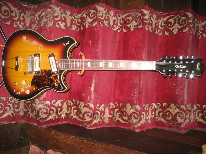 Kent 821, c. 1967 12 String Semi Hollow, Vintage MIJ, World Shipping image 1