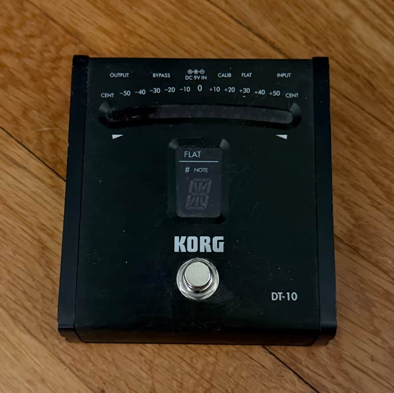 Korg DT-10 Chromatic Pedal Tuner 2000s - Black image 1