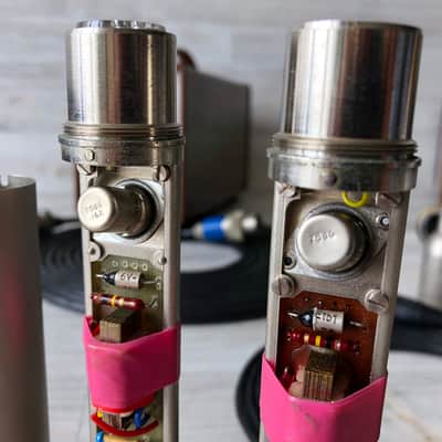 1969 Matched Pair Of AKG C28/C30A Nuvistor Tube Mics w/AKG CK28 Capsule & AKG N12 PSU image 14