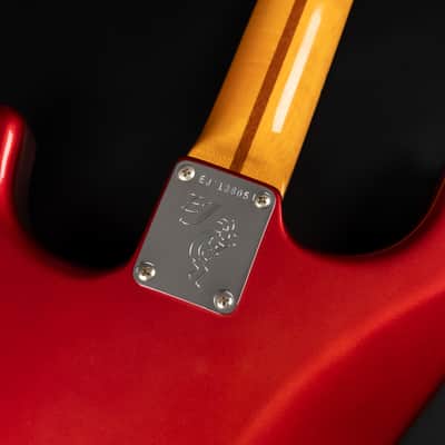 2005 Fender Artist Series Eric Johnson Signature Stratocaster with Maple Fretboard - Candy Apple Red | USA First Production Year Collector's Condition Quartersawn Maple Neck 3.38kg | OHSC image 17