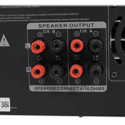 Technical Pro MM2000BT Bluetooth Karaoke Machine System+(4) 5.25" White Speakers image 6