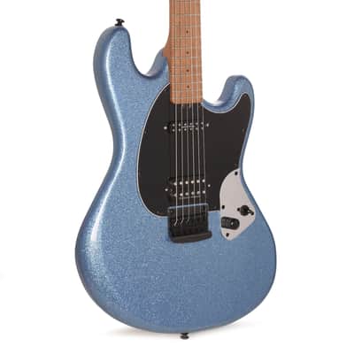 Sterling by Music Man Fluff Artist Series StingRay Guitar Amana Boat Blue image 1