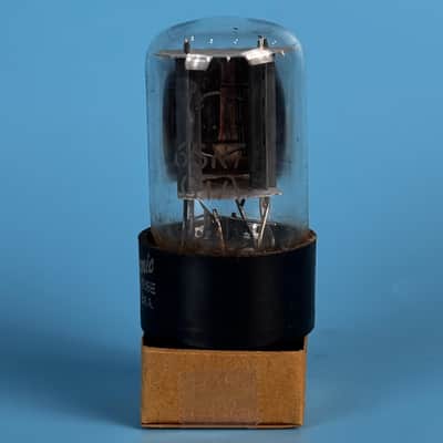 1963 General Electric 6SN7GT Vintage Grey Plated Vacuum Tube! Tests Good! T583 image 2