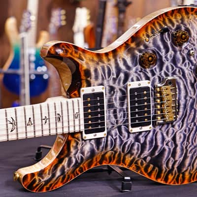 PRS Custom 24 Piezo 2019 burnt maple leaf wood library image 4