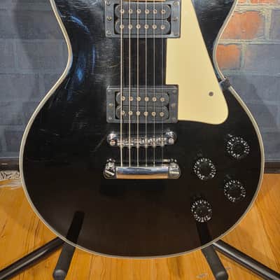 Vintage 1970s Encore LP Copy Electric Guitar Black image 5