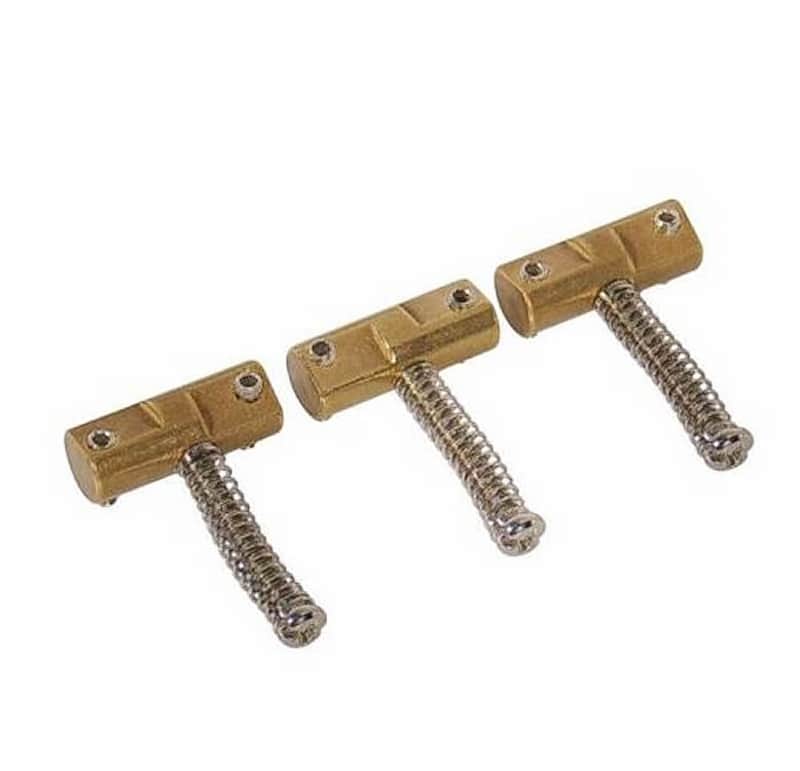 Wilkinson TELECASTER Compensated Brass Saddles for Telecaster Bridge image 1