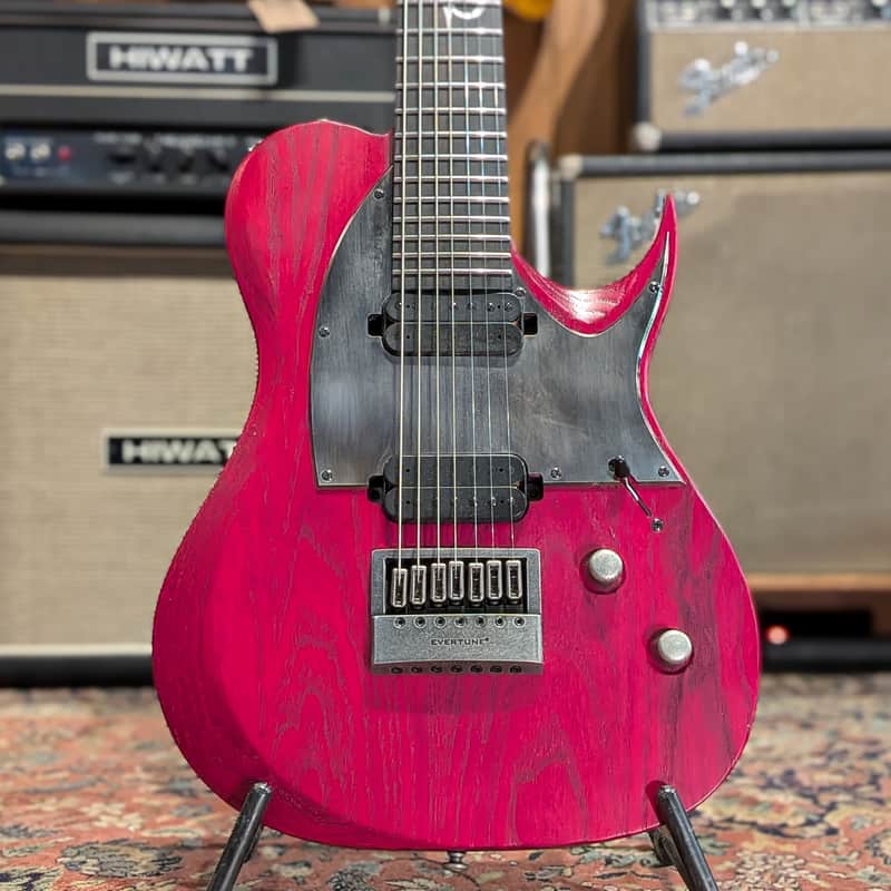Solar Guitars 7-String Type T w/ Evertune Bridge T1.7TBR 2022 - Trans Blood Red Matte image 1