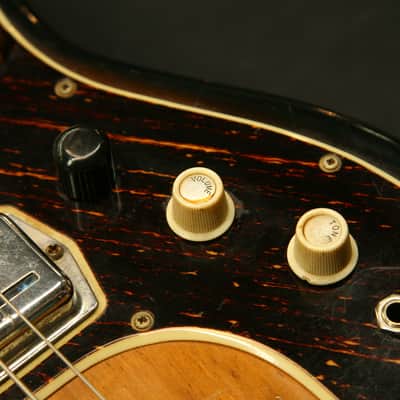 Maxitone 4-String Vintage Bass Made in Japan Pre-Ibanez Twin Pickup Early 1960s - Sunburst image 13
