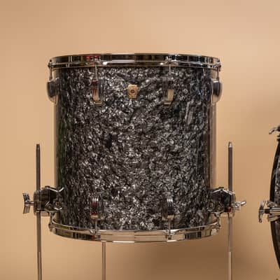 2018 Ludwig Legacy Mahogany Black Diamond Pearl Drum Set image 2