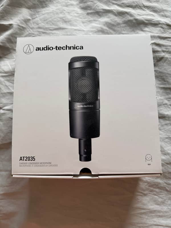 Audio-Technica AT2035 Large Diaphragm Cardioid Condenser Microphone 2010s - Black image 1