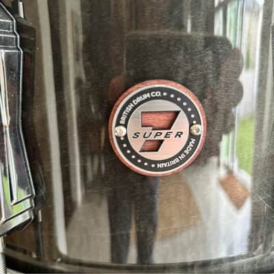 British Drum Company Super 7, 13" x 7" Snare Drum 2020 - Handcrafted from sumptuous Purpleheart veneers with an outer finished in high-gloss lacquered Fiddleback Sycamore image 4