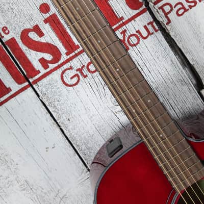 Yamaha FSX800C Concert Cutaway Acoustic Electric Guitar Solid Spruce Ruby Red image 11