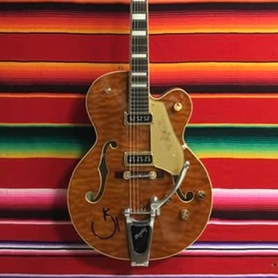 Gretsch G6120TGQM-56 Limited Edition Quilt Classic Chet Atkins 2023 - Roundup Orange Stain image 1