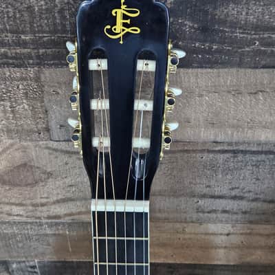 2007 Esteban Spanish Rosas Classical Electronic Acoustic Guitar - Floral image 2