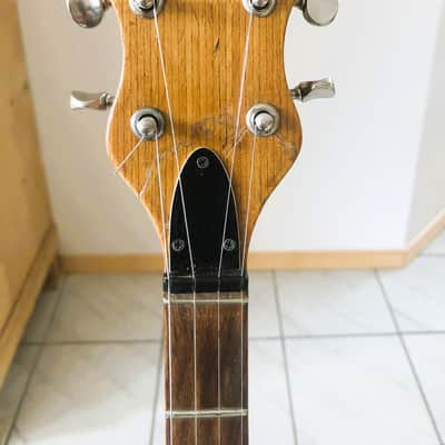 Framus 5 string banjo, long neck, Texan model 1973 - brown image 9