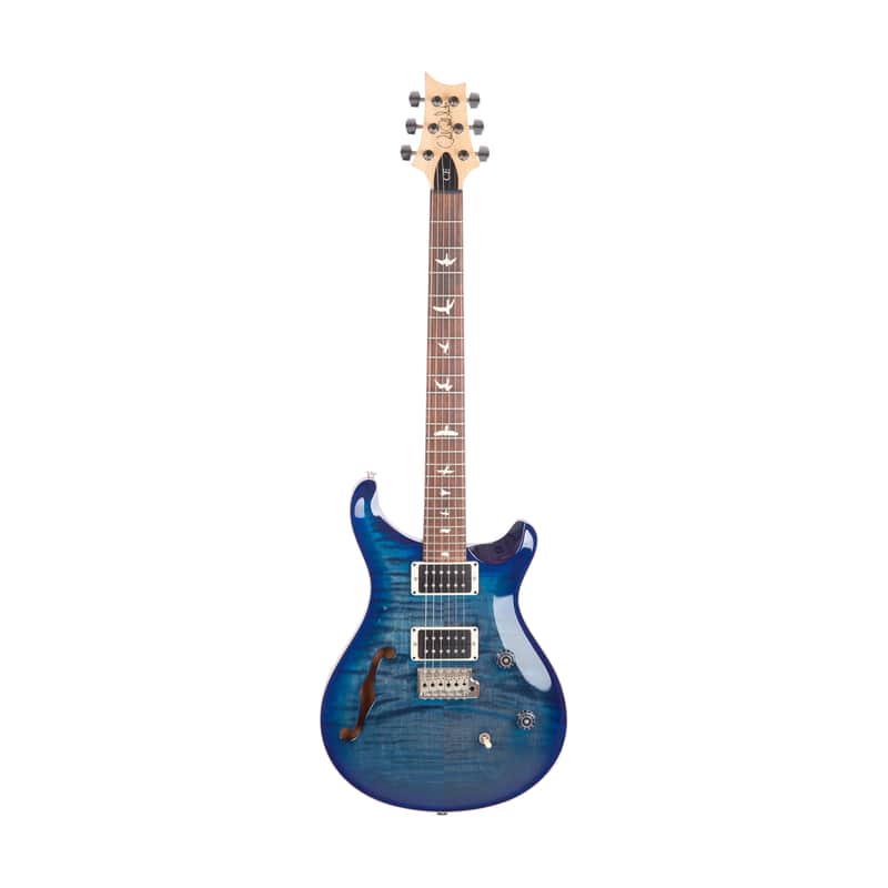 2023 PRS CE24 Semi-Hollow Electric Guitar, Custom Color, Blue Matteo Burst, 034XXXX image 1