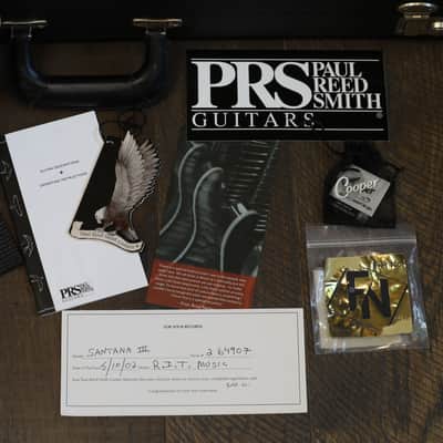 2002 PRS Santana Signature III Wide Fat Neck Electric Guitar Sunburst + OHSC image 2