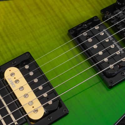 Dean Custom Shop USA ML Flame Top Floyd Firehouse Guitars Exclusive Electric Guitar, Ebony Fingerboard, Trans Slime Fade image 8